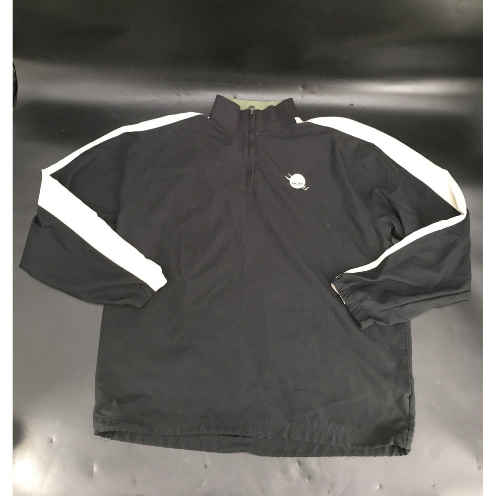 Callaway Golf Jacket Men's XL Black/Beigw Long Sleeve Pullover Quarter Zip